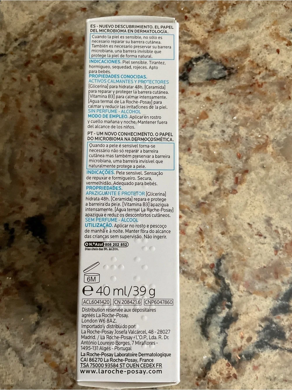 La Roche Posay alcohol free fragrance